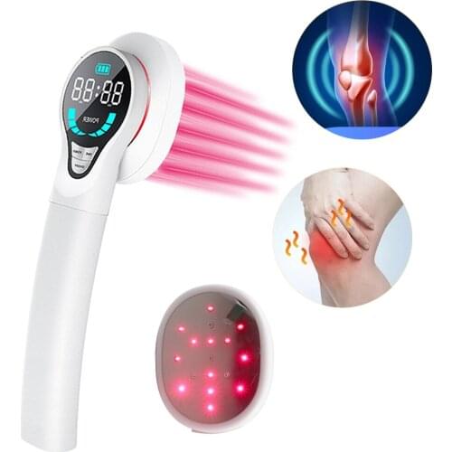 Shoulder, Joint, Muscle Pain Reliever Cold Laser Red Light Therapy Handy Cure Device 808nm 650nm