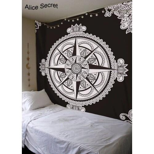BeddingOutlet Mandala Tapestry Crystal Arrays Beautiful Flora Wall Art Tapestry 200cmx150cm Indian Sheet belgium New Bedding