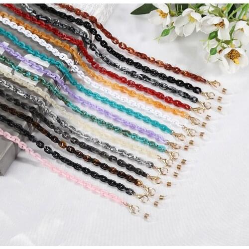 Anti-slip Glasses Chain Acrylic Sunglasses Mask Lanyard Women Reading Eyeglasses Cord Retainer Holder Neck Strap Rope