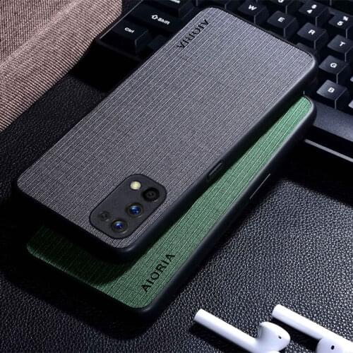 Fabric Texture Case for OPPO Realme 7 Pro Simple Concise Style Soft Back Cover Coque for OPPO Realme 7 Pro Case funda cape