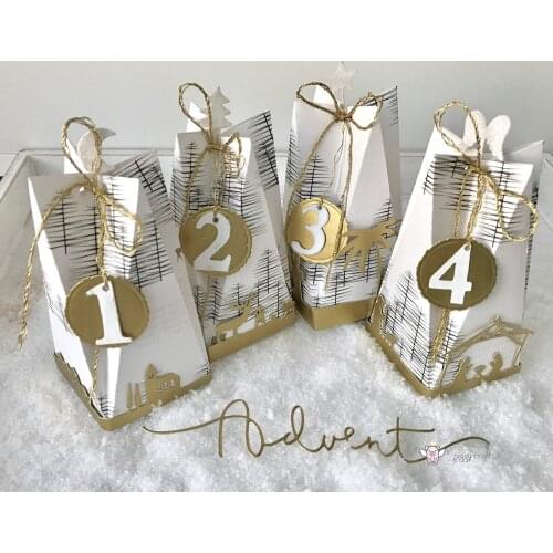 New Advent letter decoration Metal Cutting Dies Stencils DIY Scrapbooking Paper/photo Cards Embossing Dies