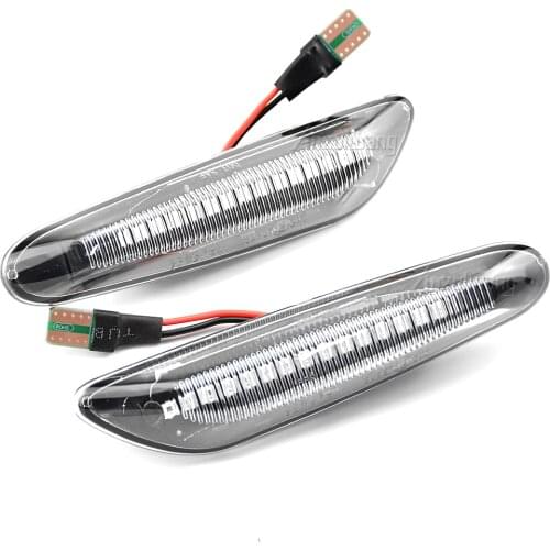 2Pcs Dynamic LED Fender Light Side Marker lamps For BMW X5 E53 E60 E61 E81 E82 E87 E90 E91 E92 X1 E84 X3 E83 E46