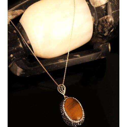 Dr stone tigers eye necklace X20AR629 372847001