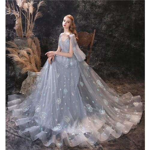 Elegant Gray A-Line Floor Length Prom Dresses In Stock Sleeveless Zipper Back With Beading Vestidos De Cóctel