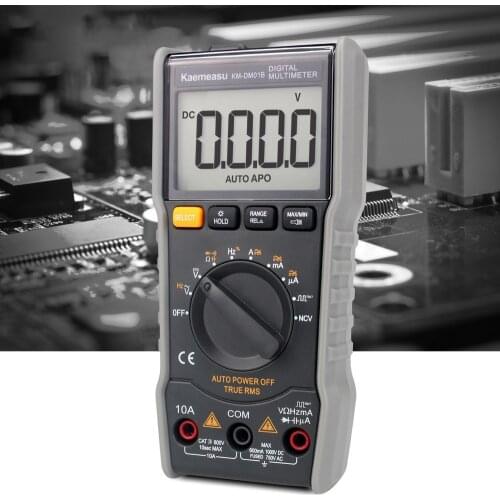 KM-DM01B Digital Multimeter Measuring Instrument Transistor Tester Professional High Precision 6000 Count AC/DC Multimeter