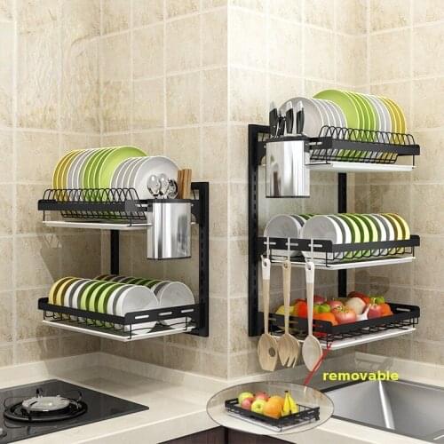 Kitchen Stainless Steel Dishwasher, Tableware Dishwasher, Drying Rack, Wall-Mounted Storage Rack, Storage Rack
