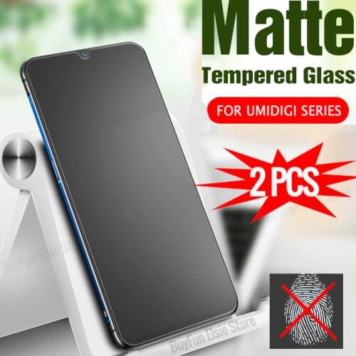 2 PCS Matte tempered glass For UMIDIGI Bison anti-fingerprint screen protector film for UMIDIGI Bison protective glass