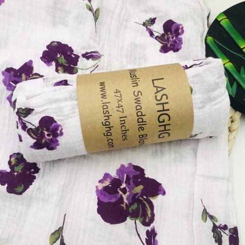 Muslin100% cotton baby blankets Swaddle Wraps for Newborn Baby muslin Blanket quilt 120*120cm lashghg