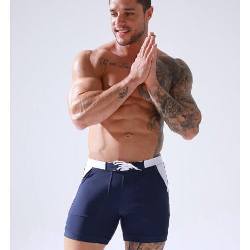 Men Swimwear Summer Swimming Trunks Quick Dry Beachwear Swimsuits Swim Briefs Gay Bikini Surf Boxer Beach Shorts Sunga Masculina
