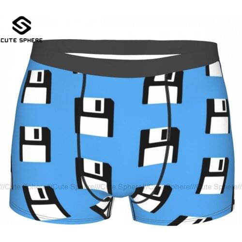 Disk Underwear Funny Trenky Printed Trunk Polyester Sublimation Male Boxer Brief