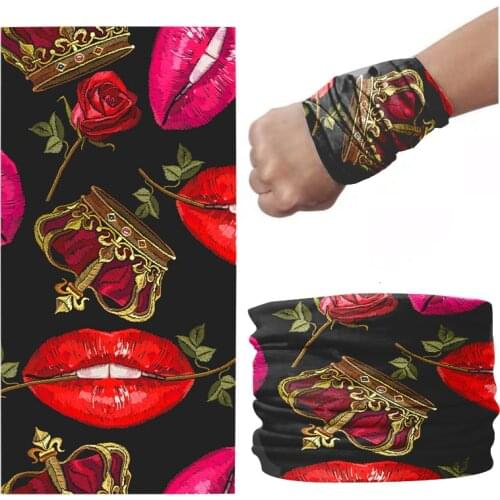 Men Women Summer Ring Scarf Headband Funny Skull Flower Iron Tower Bandana Elastic Wristband Bicycle Tube Mask Hijab Scarf buffe