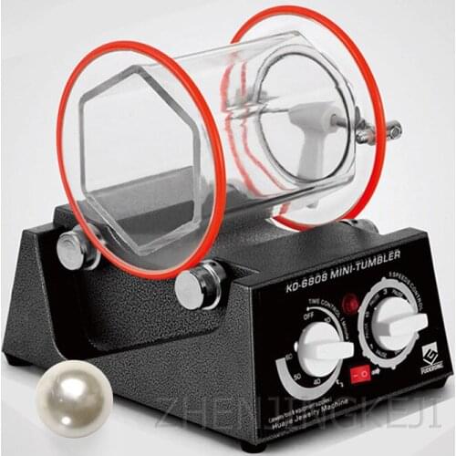 Desktop Jewelry Polisher Capacity 3kg Rotary Tumbler Polishing Machine Small Drum/Rolling Barrel Polished Machine KD-6808-130
