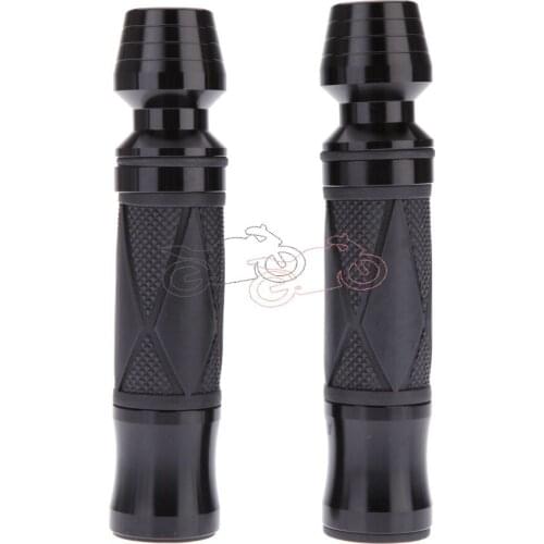 New Black Motorcycle 22mm 7/8" ATV Handlebar Rubber Enduro Gel Hand Grips Bike Bar End Aluminum Universal Fit For Honda Kawasaki