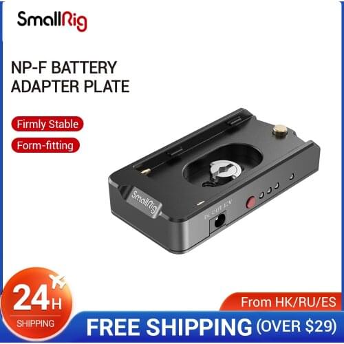 SmallRig NP-F Battery Adapter Plate For Sony NP-F Type Batteries With Anti-twisting Rubber Pad Video Shooting Support Rig- 2504