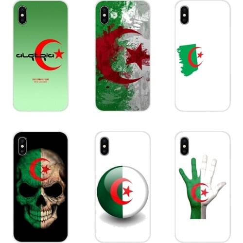 Algeria National flag For Xiaomi Mi4 Mi5 Mi5S Mi6 Mi A1 A2 5X 6X 8 9 Lite SE Pro Mi Max Mix 2 3 2S Transparent Soft Cases Covers