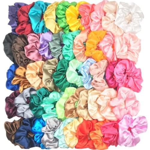 Hair Scrunchies Satin Elastic velvet Bands Scrunchy Ties Ropes chiffon for Women Girls Hair Accessories