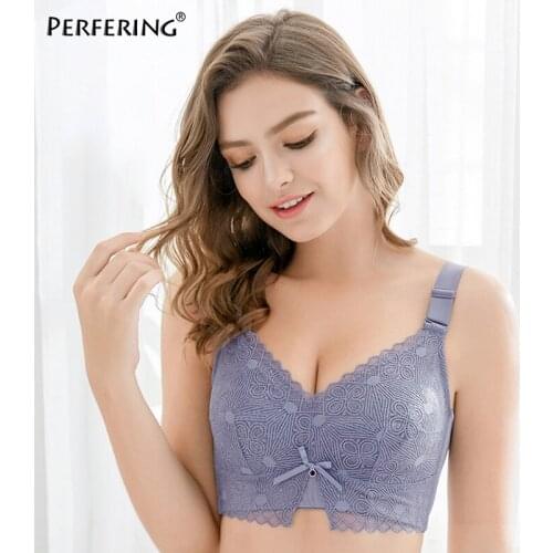 Perfering Sexy Lace Plus Size Bras Full Cup Strapless Push Up Bra For Women C D Minimizer Big Brassiere Bragas Lingerie Femme