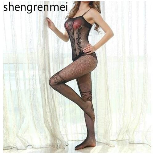 Shengrenmei 2019 Backless Underwear Ladies Sling Nightwear Sexy Mesh Erotic Lingerie Teddies & Bodysuits Dropshipping