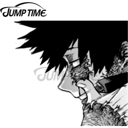 JumpTime 13 x 11.5cm For Dabi BNHA DIY Car Stickers Sunscreen Decal Car Accessories 3D Windshield Custom Printing Car Wrap Decal