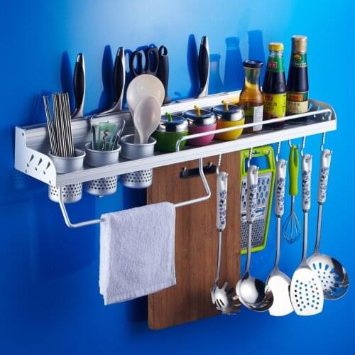 Antique aluminum wall square storage holders shelf, European kitchen caster shelf racks, Retro chopsticks/spoon shelf storage