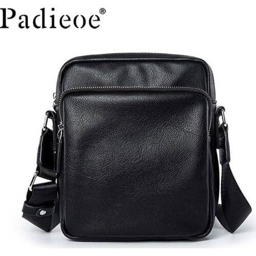 Padieoe crossbody bags for men leather shoulder bags satchel bag sling bag purses fashion vintage