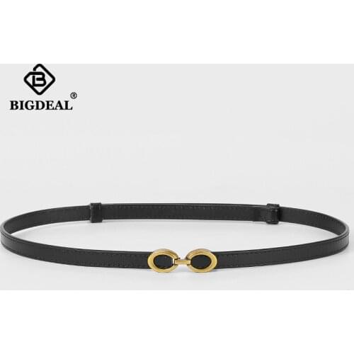 Ladies Adjustable Thin Belts For Women Fashion Luxury Brand Designer Style Skinny Coat Jacket Dress Waist Belt Female