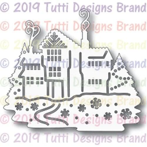 Winter Cottage 2021 Metal Cutting Dies for DIY Scrapbooking and Card Making Decor Embossing Craft No Stamp