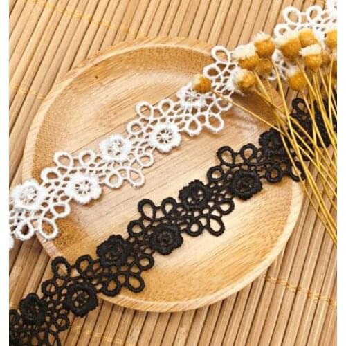 1 Yard Wide:2.1cm,Polyester Silk Water-Soluble Lace,Hollow-out Flower Design,Garment Sewing Accessories(ss-2143)