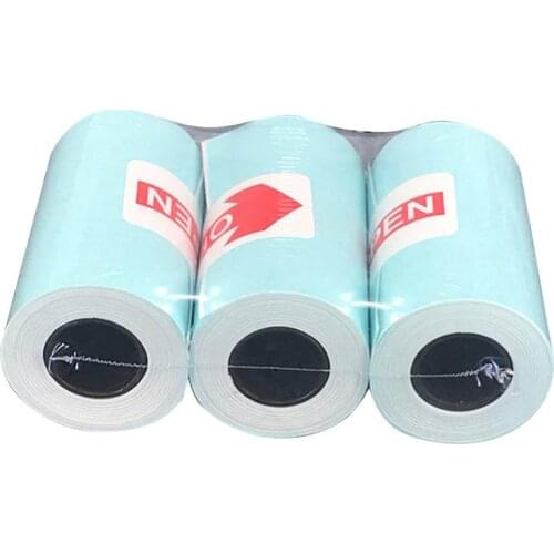 3 Rolls Printing Sticker Paper Thermal Adhesive Photo Paper for Mini Pocket Photo Printer Paperang P1 P2 Bill Receipt Papers