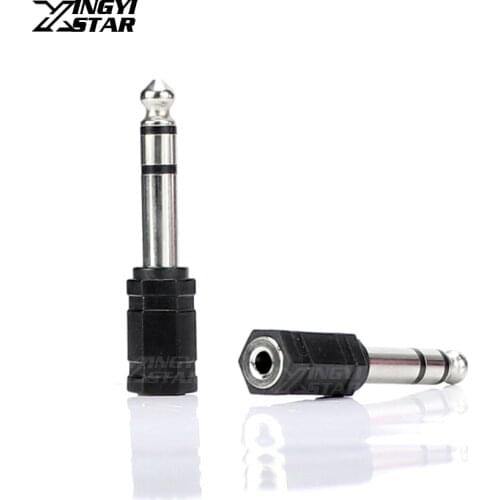 3Pcs 6.5mm 1/4" Male To 3.5mm 1/8" Female Audio Adapter 6.5 to 3.5 Jack Stereo Converter For Mic Karaoke Mixer Speaker Connector