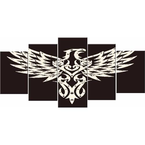 5 Pieces The Abstract black white eagle Canvas Prints Wall Art cuadros painting pictures for living room decorative pictures