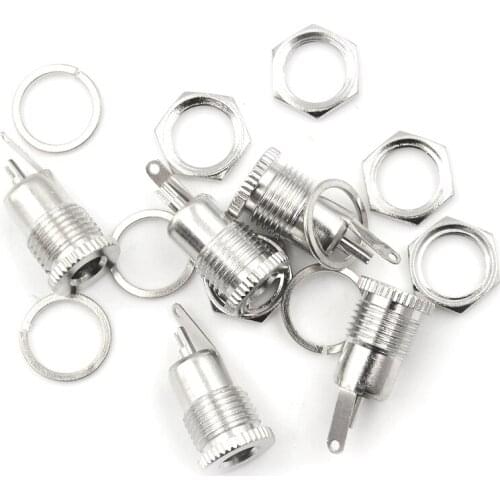 5PCS DC099 5.5mm x 2.5mm DC Power Jack Socket Female Panel Mount Connector DC-099 30V 5A Wholesale