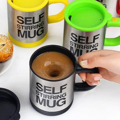 400Ml Automatic Electric Lazy Self Stirring Mug Automatic Coffee Milk Mixing Self Stirring Mug Stainless Steel