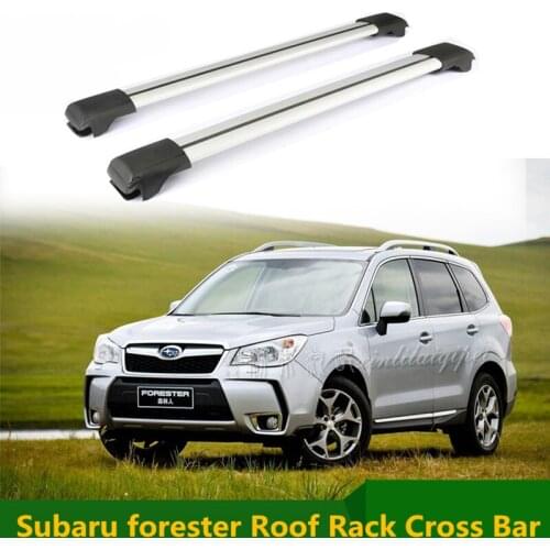 For Subaru forester 2009-2019 Roof Rack Rails Cross Bar Luggage Carrier Bars top Racks Rail Boxes Aluminum alloy 2pcs