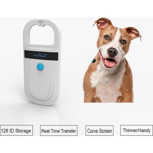 Free shipping Pet Identification chips rfid reader animal ISO11784/ISO11785 microchip reader for dogs cat horse,etc