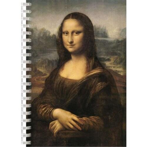 Leonardo da Vinci Code A5 Notebook Coil Spiral Binder Diary Mona Lisa Smile The Last Supper Diamond Painting Travel Journal