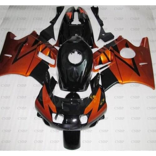 CBR600F2 1991 - 1994 Motorcycle Fairing CBR 600 F2 1994 Fairings CBR600F2 1992 Orange Black Plastic Fairings