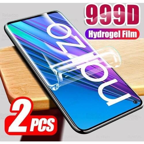 2pcs Hydrogel Soft Film For Oppo Realme Narzo 30 5G RMX3242 Realmi Narzo30 5G Full Curved Protective Screen Protector Not Glass