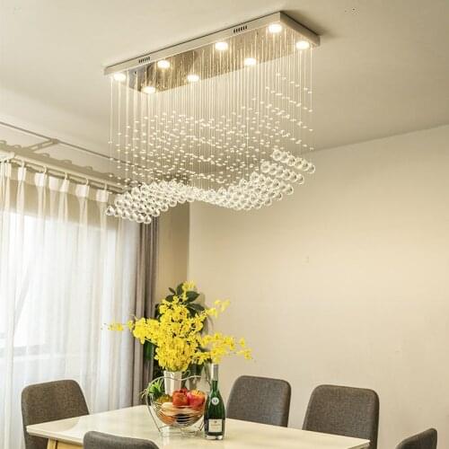 Crystal Ceiling lamp Dining room lamp Restaurant Light Pendant Lamp Drop Lighting