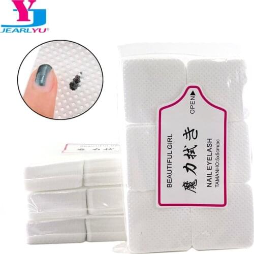 JEARLYU Lint-free Nail Polish Remover Wipes