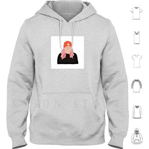 Caro Hoodie Long Sleeve Caro Singer 3am Album Cover Dance Around Trust Issues Carobae Pink Hair Just One Night