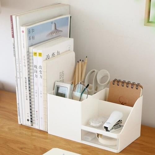 Multifunctional Storage Box Office Desktop Storage Two-in-one Clutter Storage Rack Folder Storage Box Drawer Book Stand