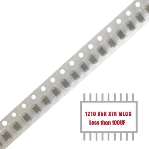 MyGroup Asia 100PCS Less than 100UF 4V 6.3V X5R X7R 1210 SMD Capacitors MLCC Chip Multilayer Ceramic Capacitor in Stock