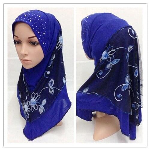 2016 latest style assorted colors pull on instant Muslim hijab and islamic scarf MRGT009