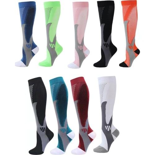 New Compression Socks Running Socks Outdoor Breathable Blood Circulation Socks Football Compression Stockings Varicose Veins