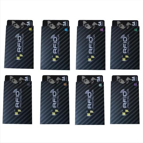 New Styles 100 PCS Fit Wallet RFID Card Protector rfid Blocking Paper Card Sleeve Identity Theft Protection,OEM welcome