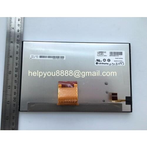Brand new 8Inch LCD display LA080WV2(TD)(01) LA080WV2-TD01 screen panel for Toyota JBL MAP Navi audio