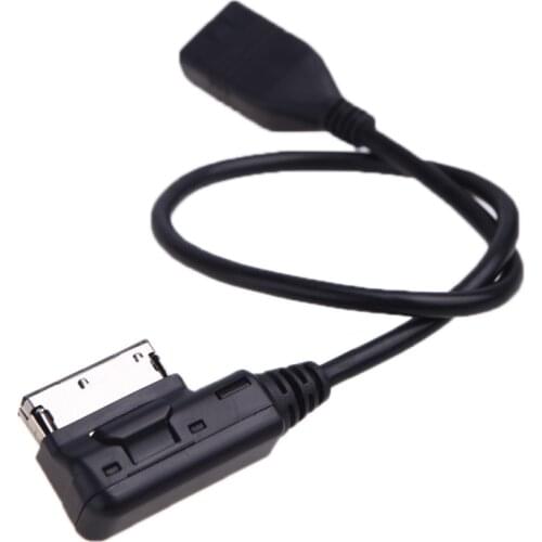 New Car Audio Cable Auto Car Music Interface AMI MMI to USB Cable Adapter for Audi A3 A4 A5 A6 A8 Q5 Q7 Q8 VW 29cm length