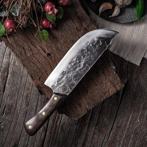 Slaughter Knife Cutting Meat Knives Hand Forging Kitchen Chef Knife Tools Slicing Chopper Chinese Cleaver Cutter Slicing knife
