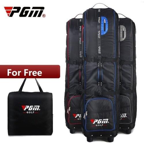 PGM foldable Golf Aviation Bag Thicken Golf Bag With Wheel Air Carrier Bag Padded Big Capacity Airplane Travel Ball Bags